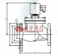 高溫蒸汽電磁閥結構圖