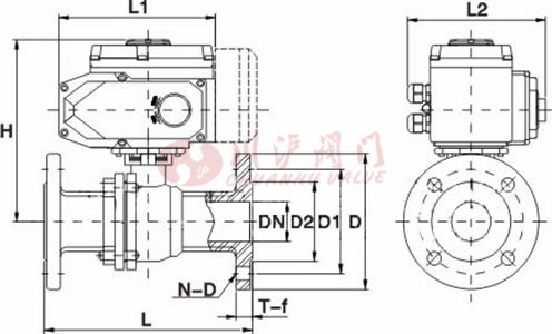 電動調節球閥結構圖