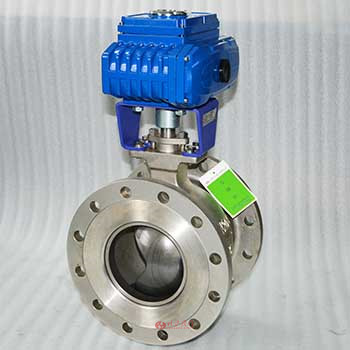 電動V型調節球閥圖片