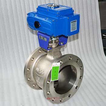 電動V型調節球閥圖片