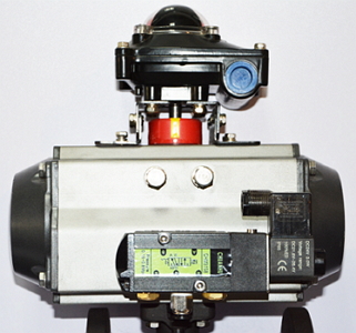 氣動法蘭蝶閥開關型接線圖